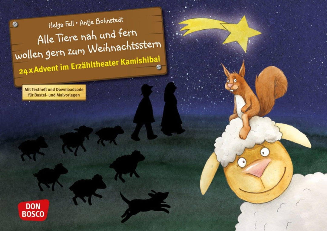 Alle Tiere nah und fern wollen gern zum Weihnachtsstern. Adventskalender: Entdecken - Erzählen - Beg