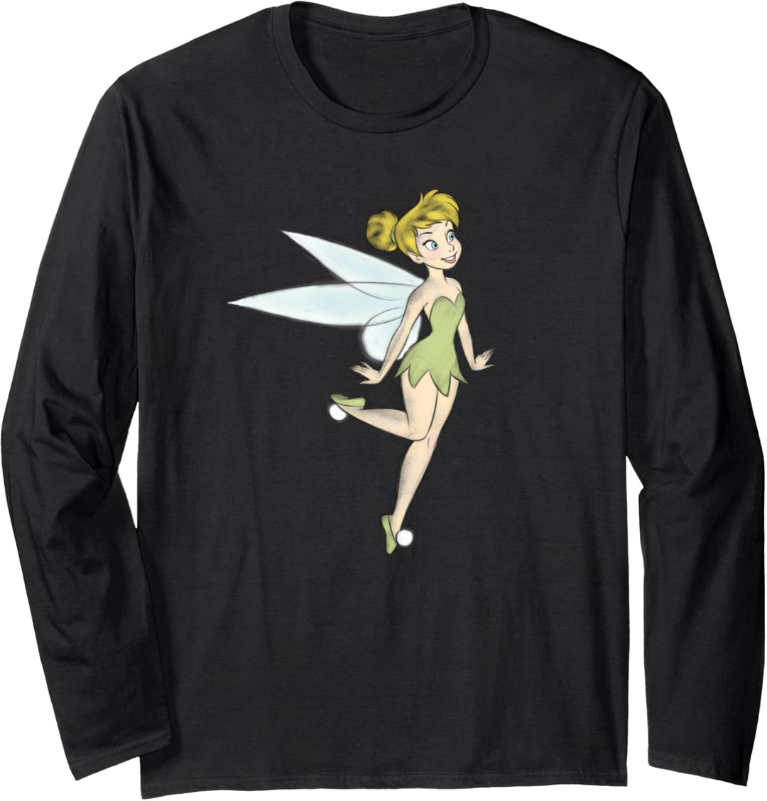 Disney Peter Pan Tinkerbell Happy Watercolor Langarmshirt