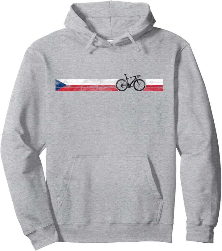 Cyclist Flag Czech Republic Design Czech Bike Racing Pullover Hoodie