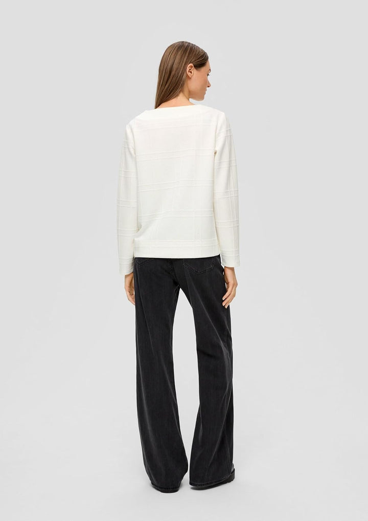 s.Oliver Sweatshirt mit Musterstruktur 46 0210, 46 0210