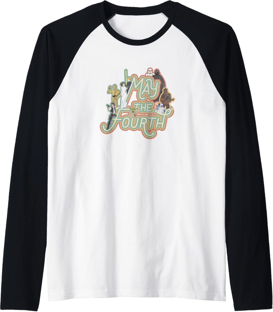 Star Wars May The Fourth Be With You Character Collage Raglan