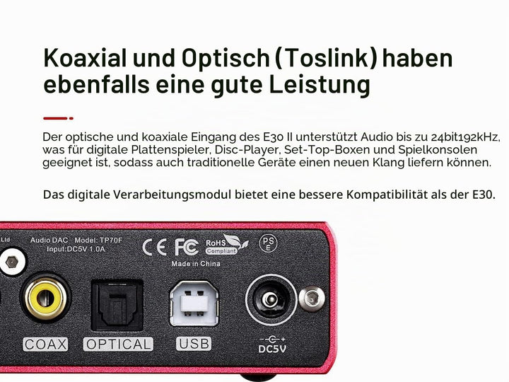 Topping E30II DAC USB Hi-Res (schwarz)