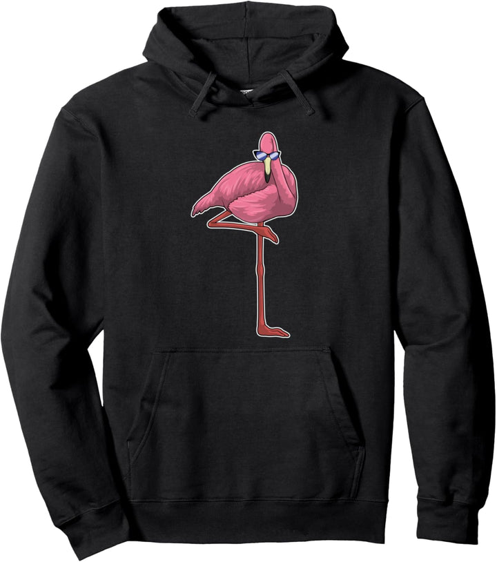 Flamingo Sonnenbrille Pullover Hoodie