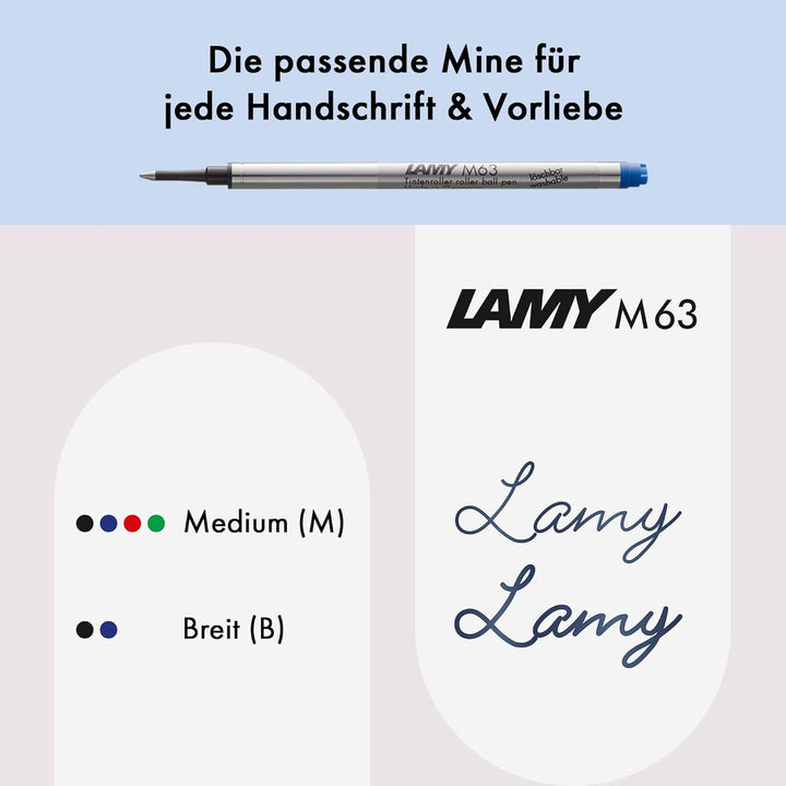 LAMY 1234857 studio Tintenroller 366 – Zeitloser Tintenroller in der Farbe Glacier aus rostfreiem Ed