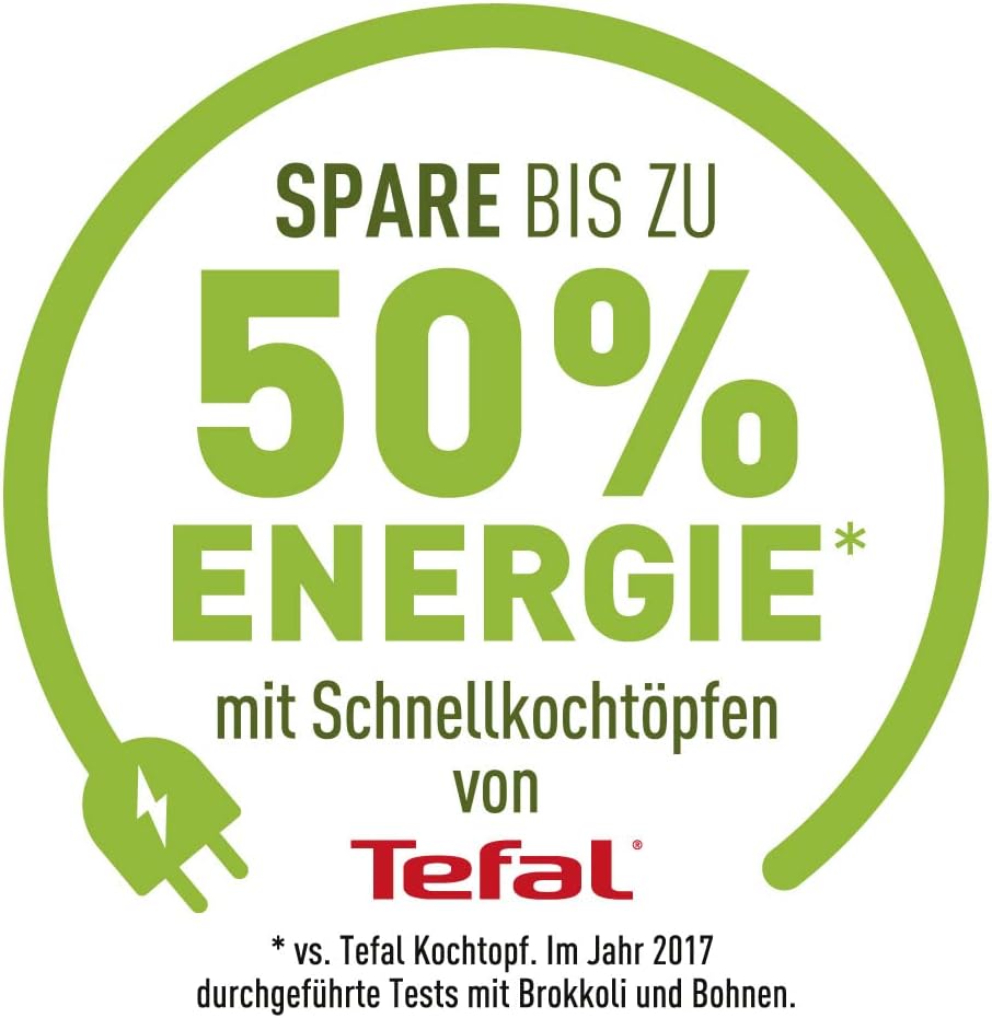 Tefal Secure 5 Schnellkochtopf P25307 | inklusive Dampfkorb mit Dreifuss | 6 L Fassungsvermögen | Ho