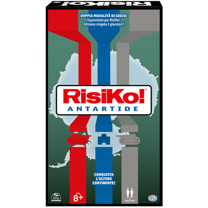 EDITRICE GIOCHI, Risiko! Antarktis, Strategiespiel, 2 Spiele in Box in 1 für Herausforderungen zwisc