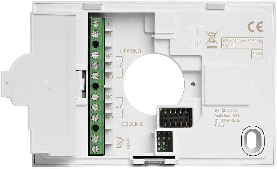 Bticino SXW8002W - Smarther2 mit Netatmo, Thermostat für Wandkessel, programmierbar, ON/OFF-Steuerun