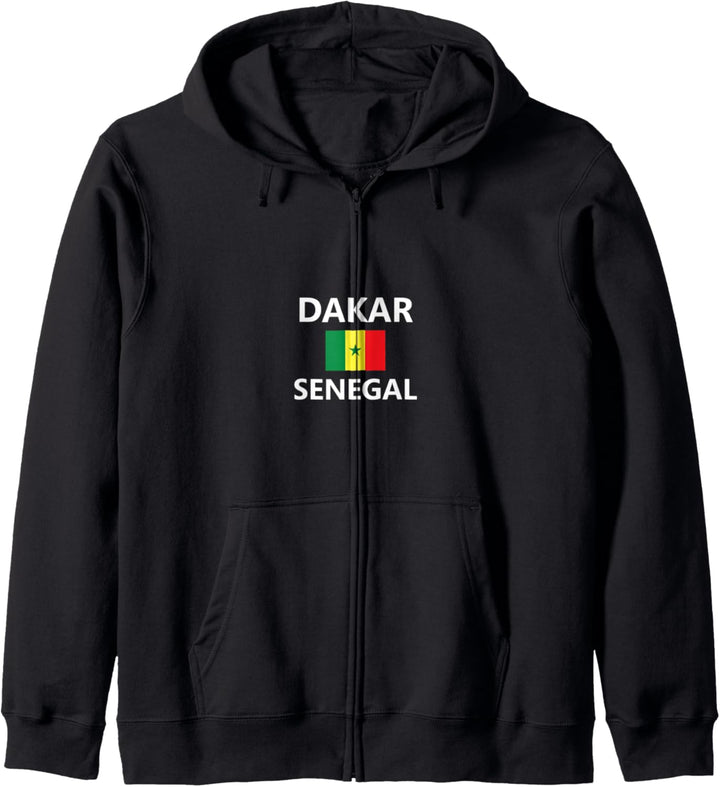 Dakar Senegal Flagge Land Flag Country Kapuzenjacke