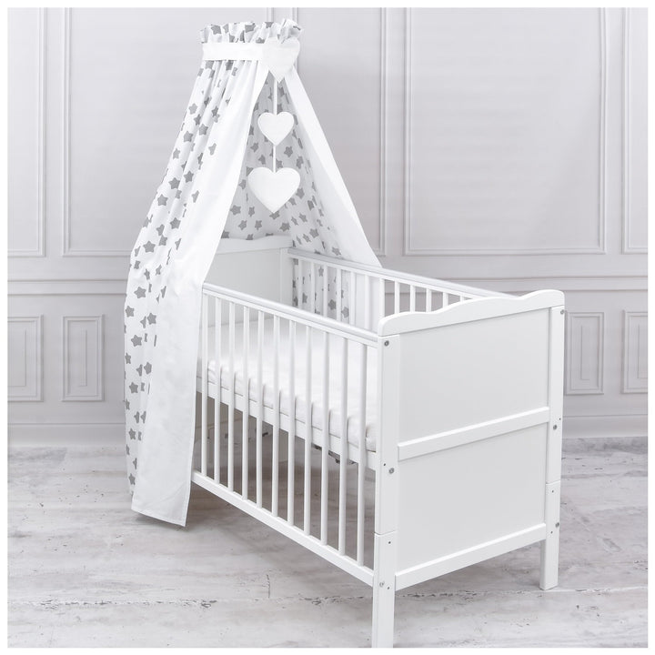 Generisch Baby Delux Babybett Himmel Betthimmel Baumwolle Baldachin für Babybett Kinderbett Wiege St