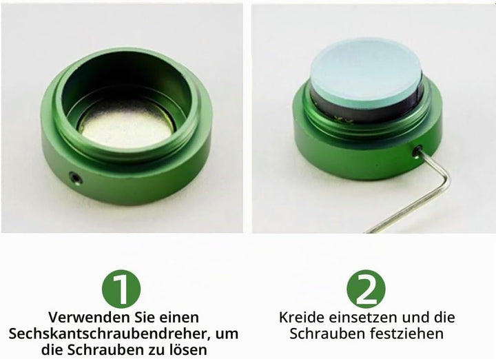 YEUEK TAOM Pool Kreidehalter Runde Form Praktisches Werkzeug Billard Zubehör Magnetische Mini Kreide