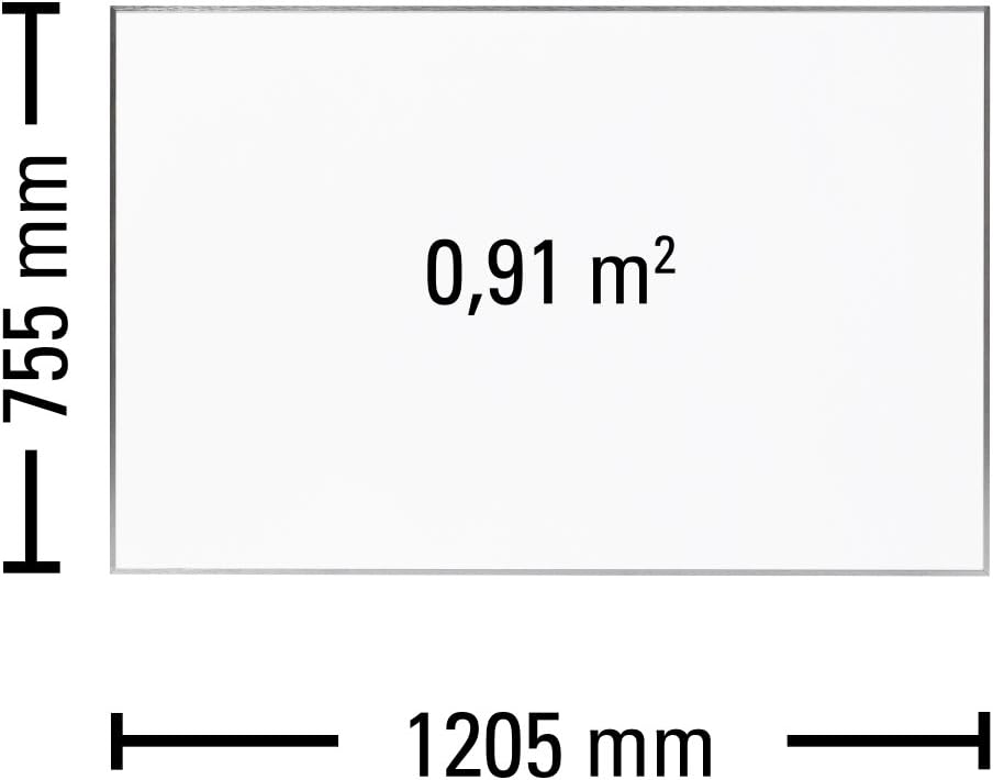 TROTEC Infrarot Wandheizung TIH 900 S – Heizleistung 900 W – Elektro Heizkörper, 1205 x 755 mm, IP54