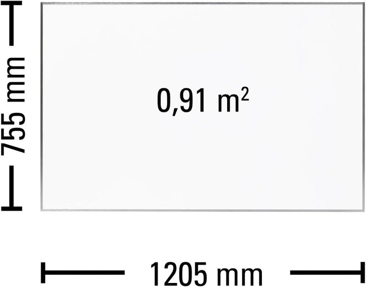TROTEC Infrarot Wandheizung TIH 900 S – Heizleistung 900 W – Elektro Heizkörper, 1205 x 755 mm, IP54