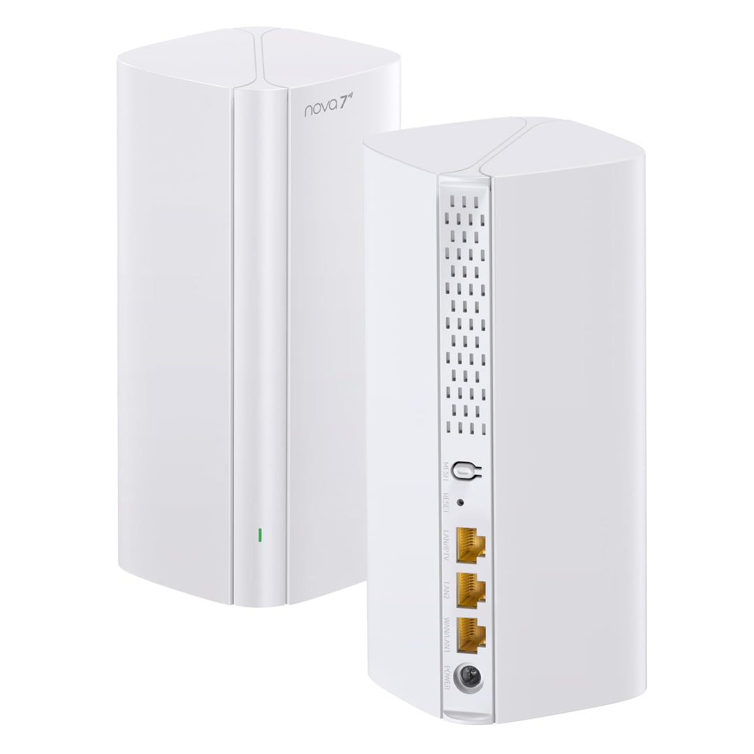 Tenda ME6 Pro Wi-Fi 7 Mesh System, (BE5100 Dual-Band 2,4GHz 688Mbit/s, 5GHz 4323Mbit/s) Breite Abdec