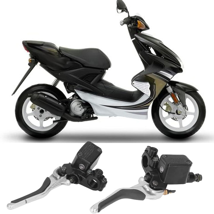 Yosoo Bremshebel, Paar Motorrad Links Rechts Bremshebel mit Ölkanne Aluminiumlegierung CNC-Ersatz fü