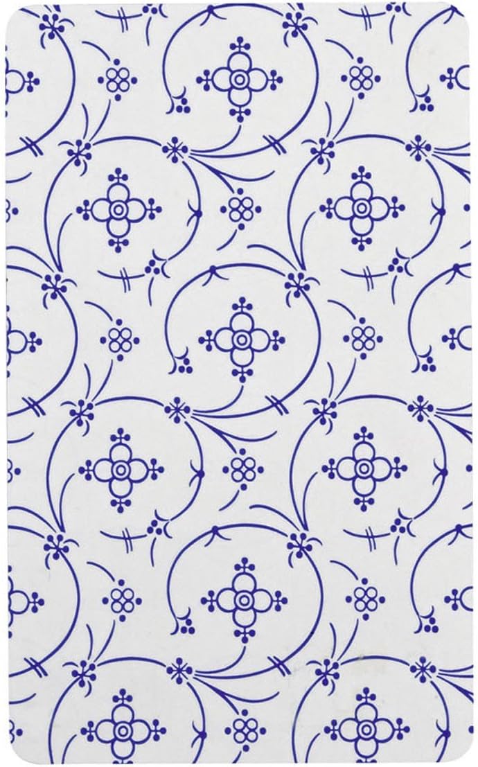 Unbekannt RICOLOR 12076 Frühstücksbrettchen Indisch Blau, HPL, 23,5x14,5cm, blau/weiss (6er Pack)