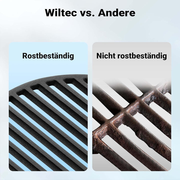 Gusseisen Grillrost rund Ø 45 cm massiv Kugelgrill und Rundgrill Ø 45 x 0.9 cm, Ø 45 x 0.9 cm