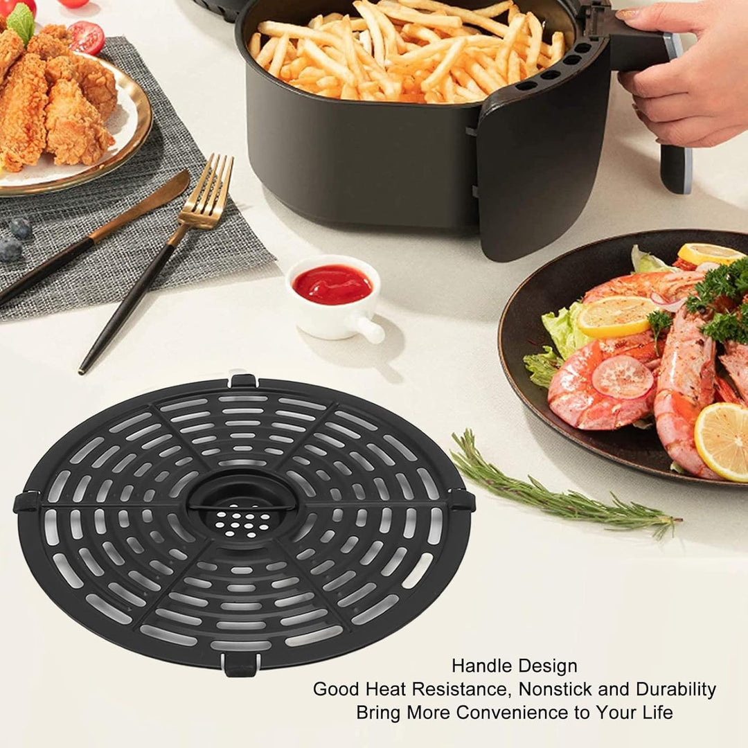 Fritteuse Ersatztablett, Ersatz Grillpfanne für Luftfritteuse, Runde Hitzebeständig Antihaftbeschich