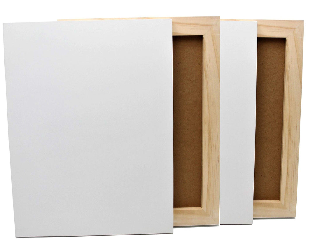 Paintersisters® 4er-Set Grösse 30 x 40 cm Malgrund aus Holz, weiss grundiert, Holzmalgrund in 19mm S