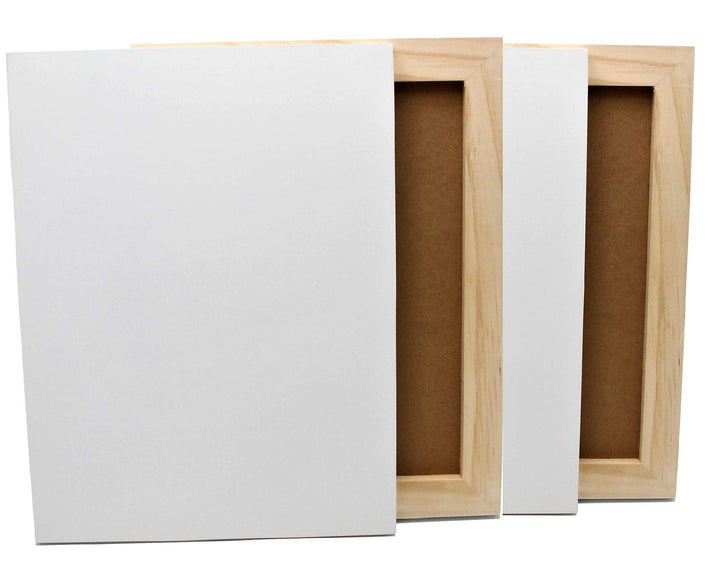 Paintersisters® 4er-Set Grösse 30 x 40 cm Malgrund aus Holz, weiss grundiert, Holzmalgrund in 19mm S