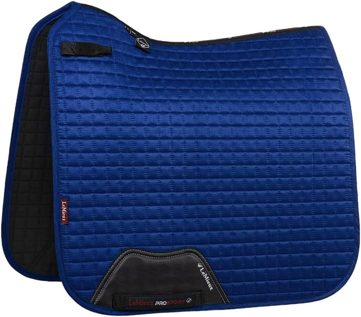 LeMieux Prosport Suede Dressage Square Dressurschabracke L Benetton Blue, L Benetton Blue
