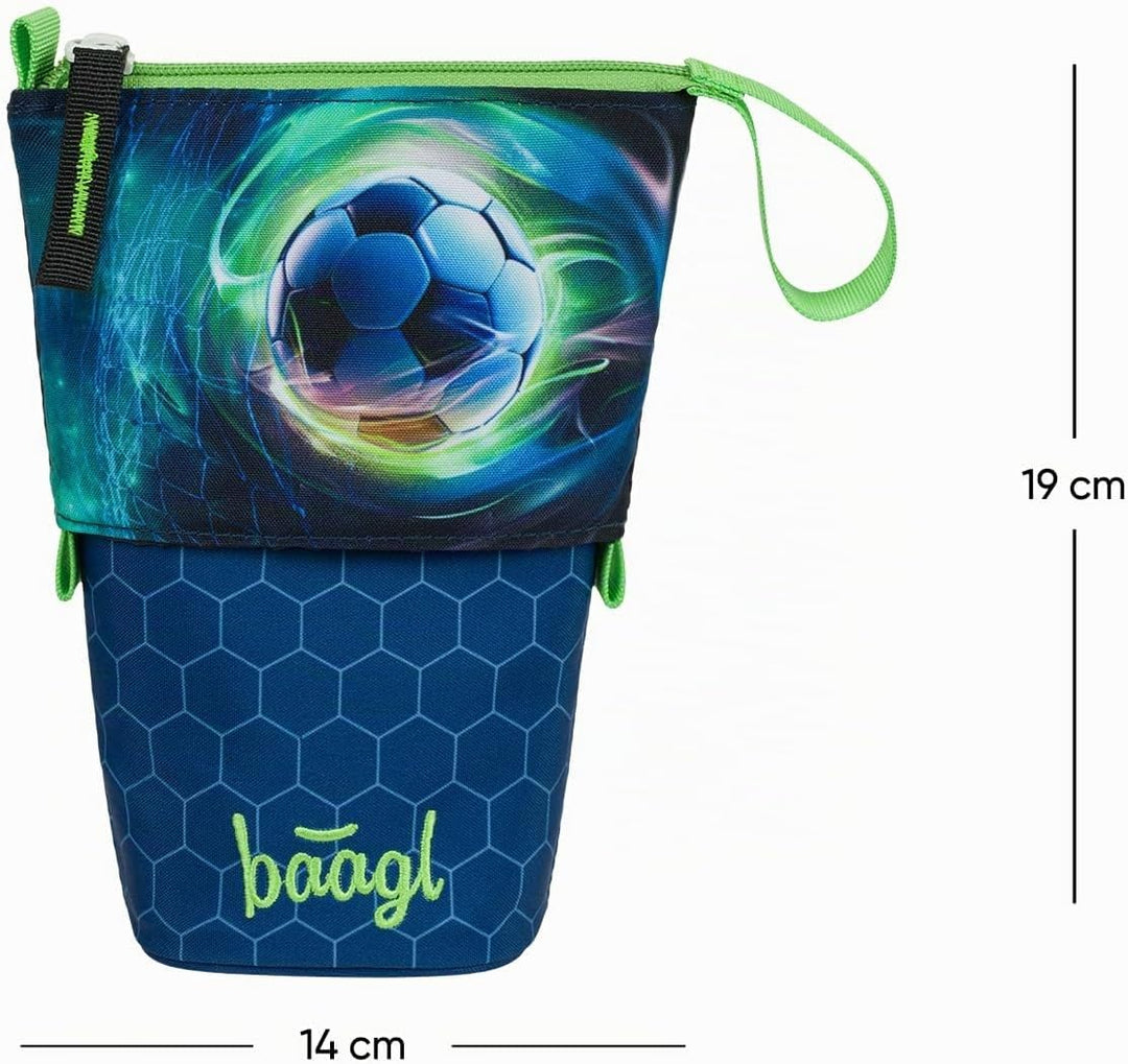 Baagl Federmäppchen Jungen - Stifteetui Kinder - Mäppchen Etui für Schule - Robuste Federtasche &amp; Fe