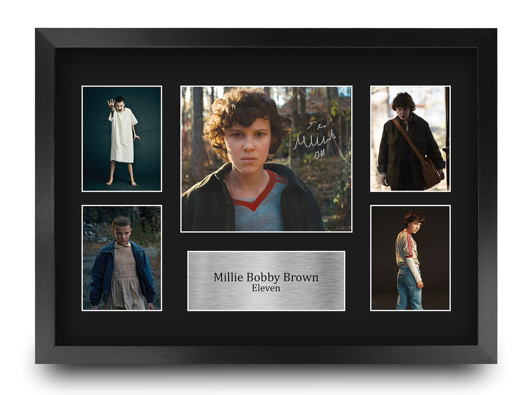 HWC Trading FR A3 Millie Bobby Brown Eleven Geschenke Gedruckt Signiert Autogramm Präsentation Foto