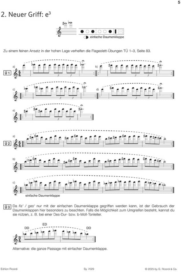 Danielli Elisabeth Weinzierl-Wächter: Flöte spielen Band E, Querflötenschule mit Online-Audio und No