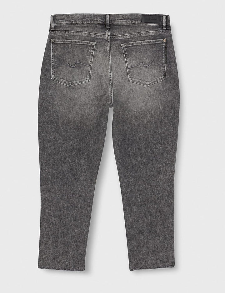 7 For All Mankind Damen Josefina Luxe Vintage with Worn Out Hem Jeans 23W / 23L Grau, 23W / 23L Grau