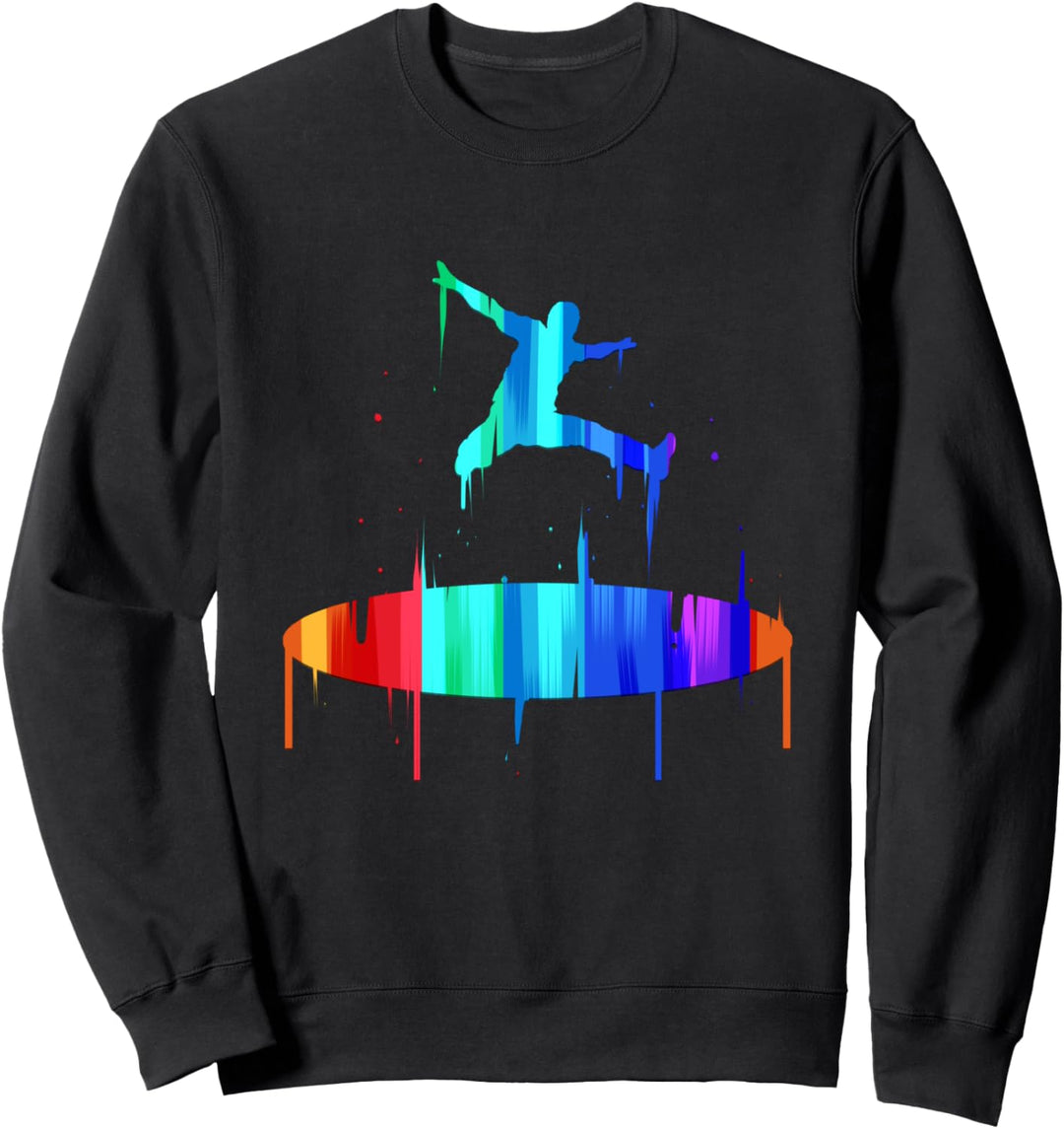 Trampolin Springen Jumping Fitness Trendsport Sweatshirt