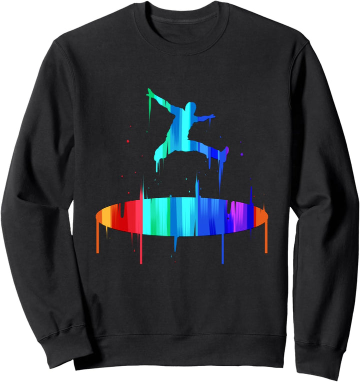 Trampolin Springen Jumping Fitness Trendsport Sweatshirt