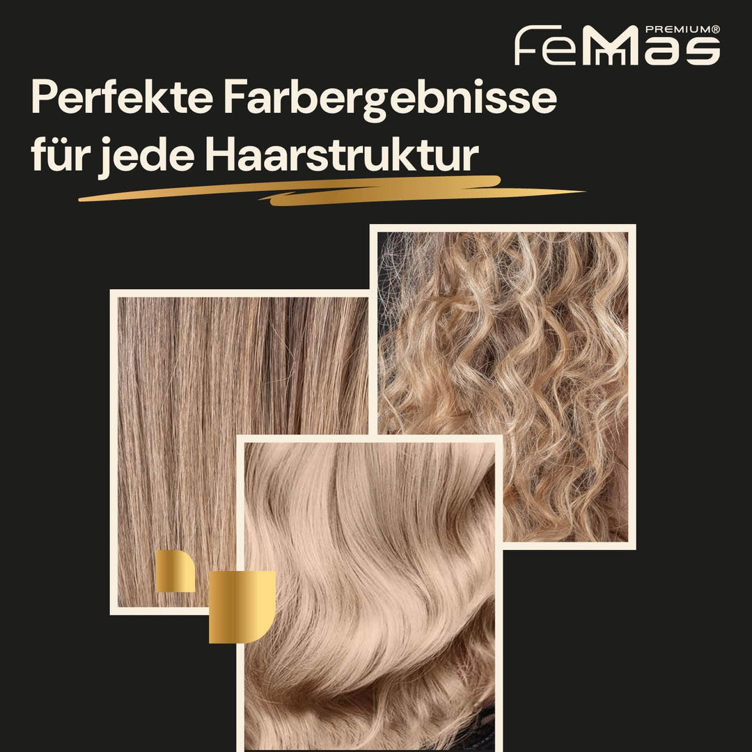 FemMas Blondier-Set: Blondierpulver mit Arganöl 500g & Entwickler 3 Prozent 1L I Perfektes Starterse