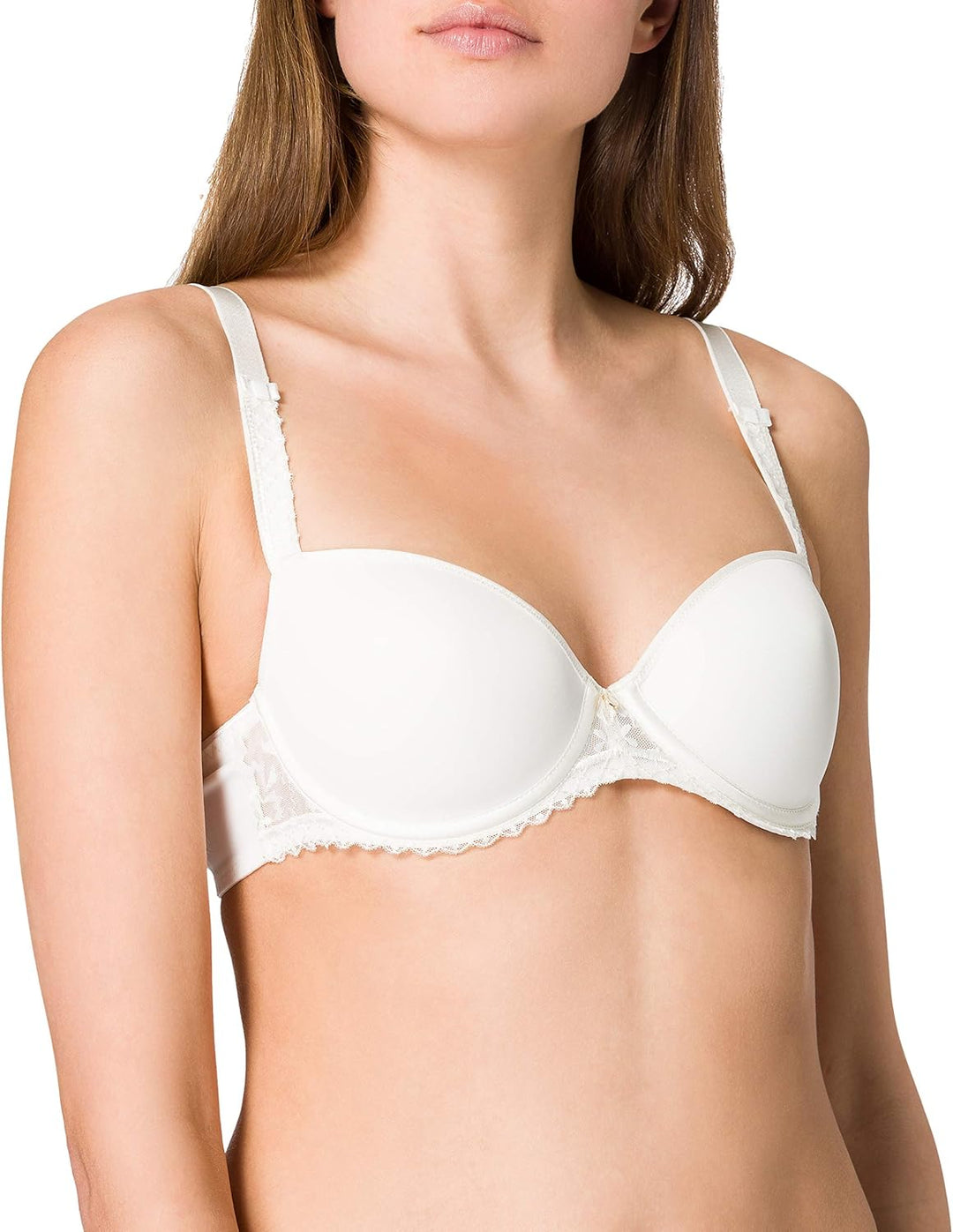Chantelle EVERY CURVE, Aussenträger Memory Foam-BH, Damen Unterwäsche 85C Milk, 85C Milk