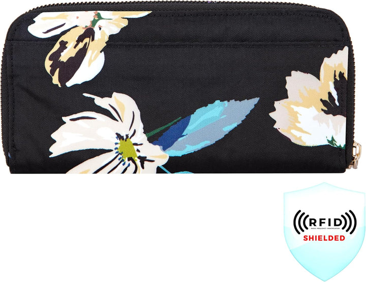 Travelon Geldbörse, RFID-blockierend, mit einem Reissverschluss 7.75”W x 4”H x 0.75”D Mitternachtsbl