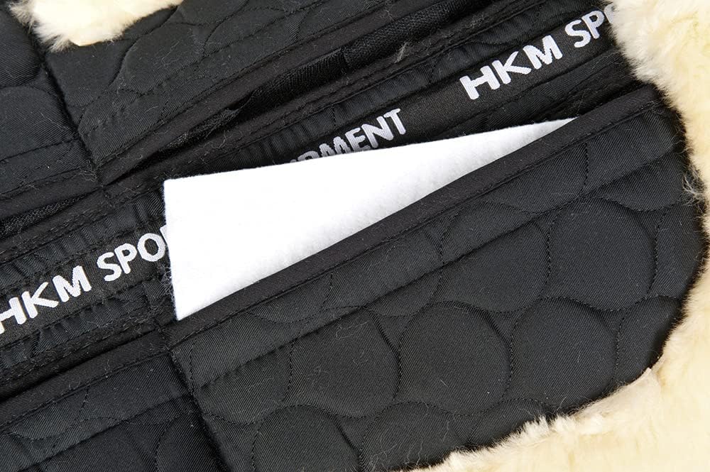 HKM Korrekturlammfellpad, schwarz, Schwarz
