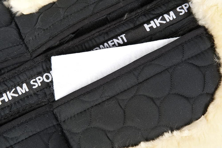 HKM Korrekturlammfellpad, schwarz, Schwarz