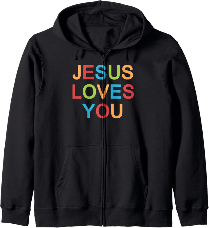 Jesus liebt dich Christian Kapuzenjacke