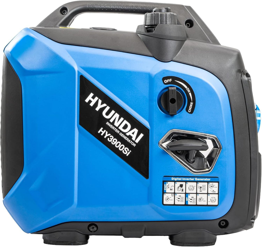 Hyundai Inverter-Generator, 3300 W/3 kW, kontinuierlich, Benzin, leise, reine Sinuswelle, Steckdose