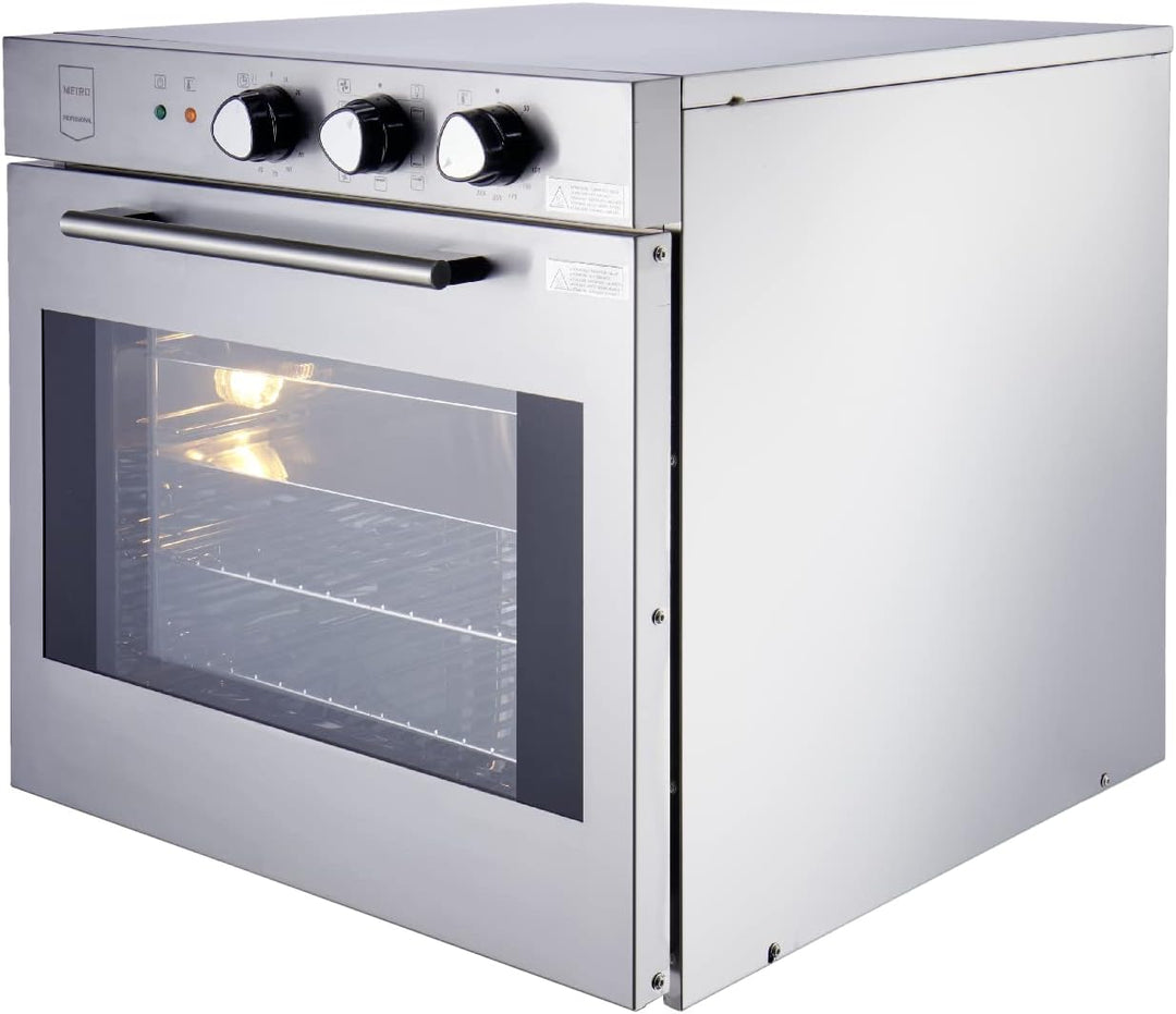 METRO Professional Umluft-Backofen GCO2001, Edelstahl, 59 x 70,5 x 59 cm, 2800 W, 4 Gararten, 2 x Ba