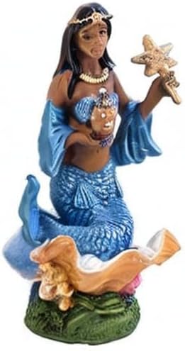 DRW Yemaya Figur mit Stern, Kunstharz, 17 cm