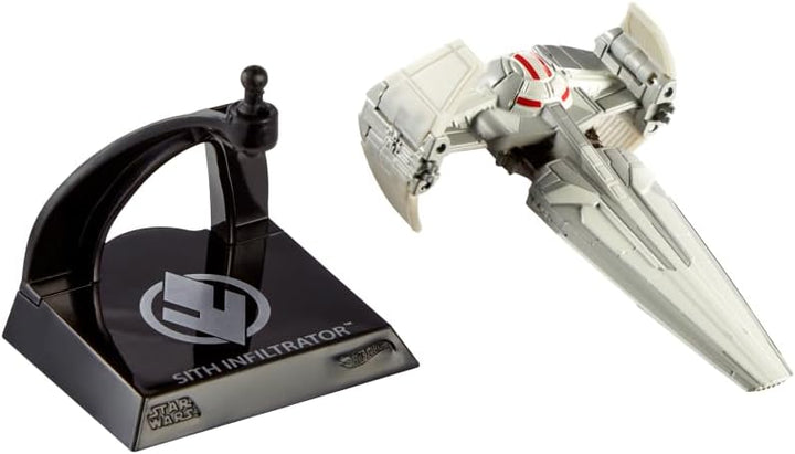 Hot Wheels Star Wars Starships Select – HMH97 – Raumschiff aus Metall 1/50 – Sith Infiltrator