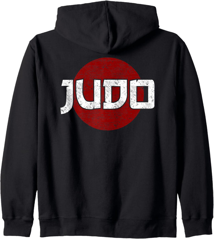 Judo Sonne Markieren Doppelseitig Kapuzenjacke