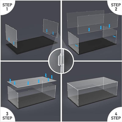 Acryl Vitrine Klar für Lego Actionfiguren Funko Pop Modell Skulptur Transparenter Plexiglas Display