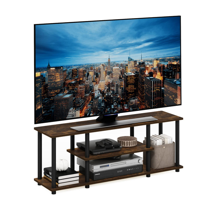 Furinno Turn-N-Tube No Tools 3D 3-stufiger Entertainment-TV-Ständer, 29.7 (D) x 111.3 (W) x 41.1 (H)
