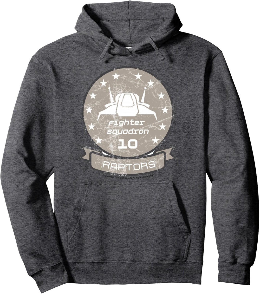 Battlestar Galactica Fighter Squadron 10 Raptors Logo Pullover Hoodie