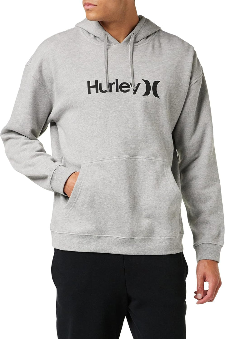 Hurley Herren M OAO Solid Core Po Fleece Sweatshirt S Dk Grau Htr, S Dk Grau Htr