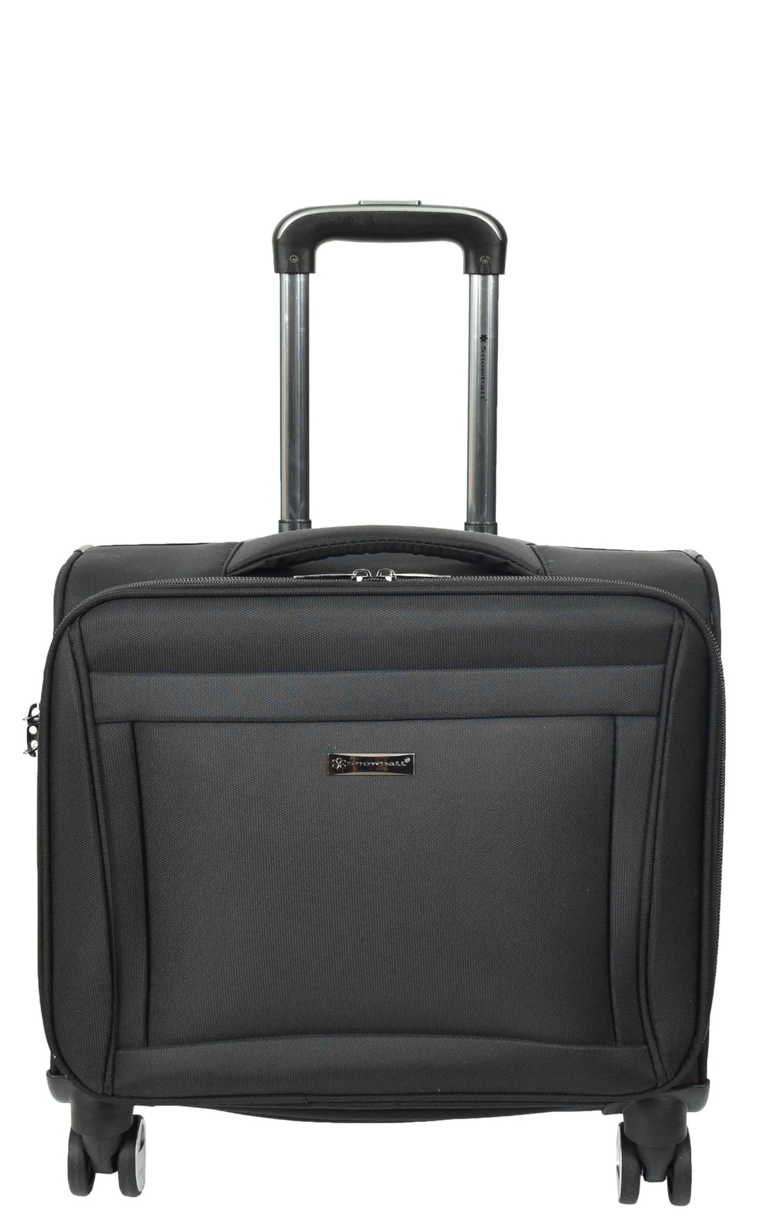 House Of Leather Business Organizer Büro Reise Pilotenkoffer 4 Rollen Trolley Kabinentasche Schwarz