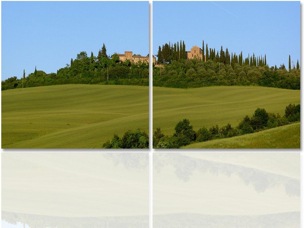 Feeby. Wandbilder - 2 Teile - 180x90 cm - quadratische Form Bilder Kunstdrucke Deko Panel TOSCANA, I