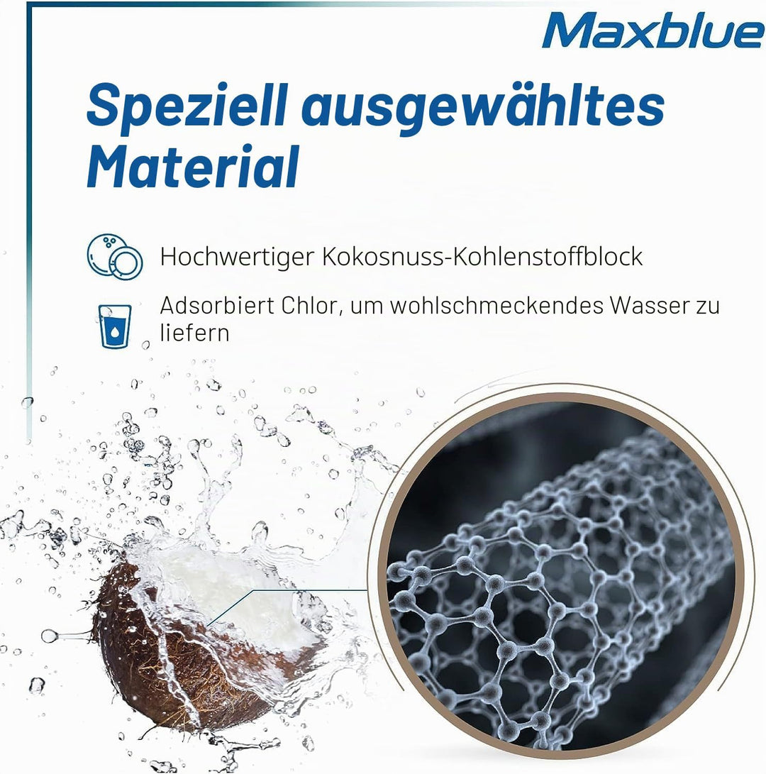 Maxblue 644845 Kühlschrank Wasserfilter Kompatibel mit Bosch UltraClarity 644845, 00740560, 740560,