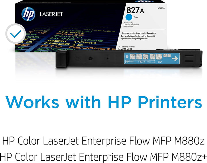 HP 827A (CF301A) Blau Original Toner für HP Color Laserjet Enterprise Flow M880 Cyan, Cyan
