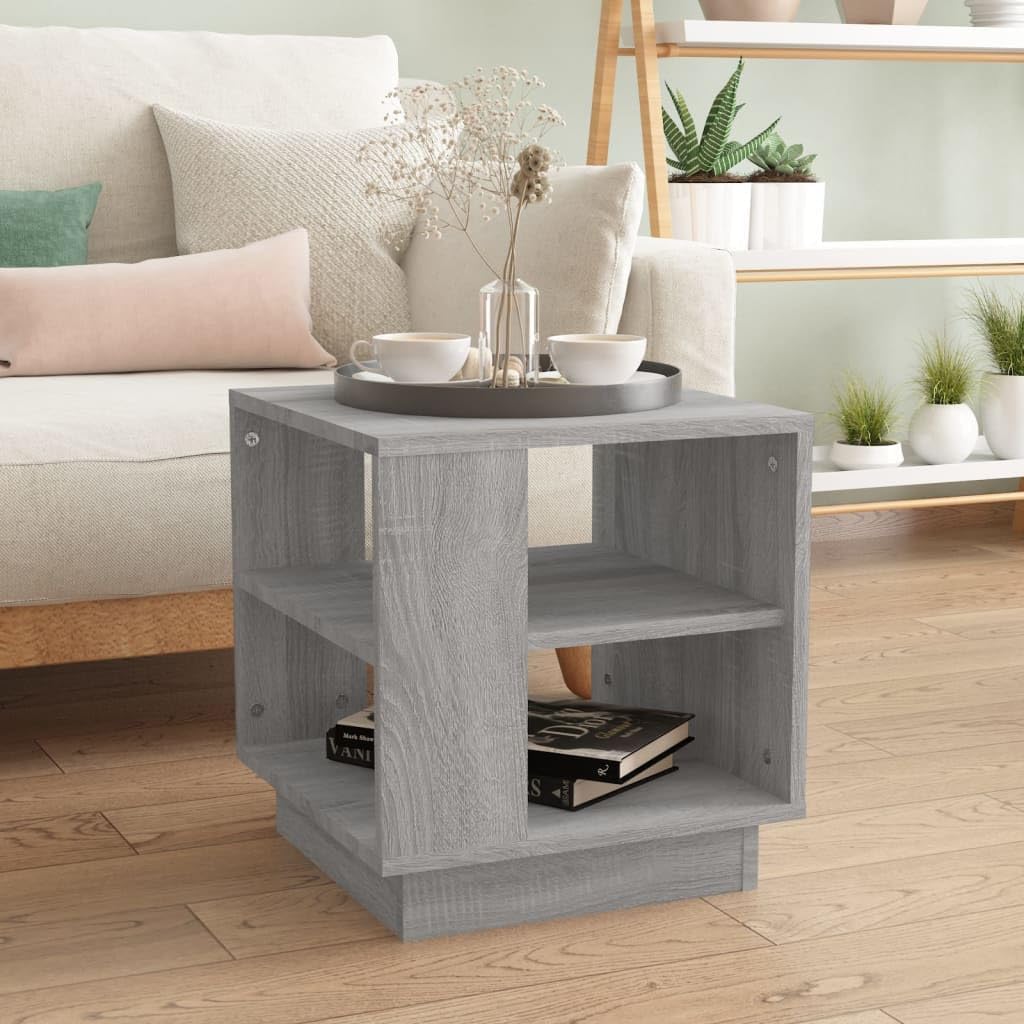 vidaXL Couchtisch mit 2 Ablagen Beistelltisch Wohnzimmertisch Kaffeetisch Sofatisch Teetisch Tisch G